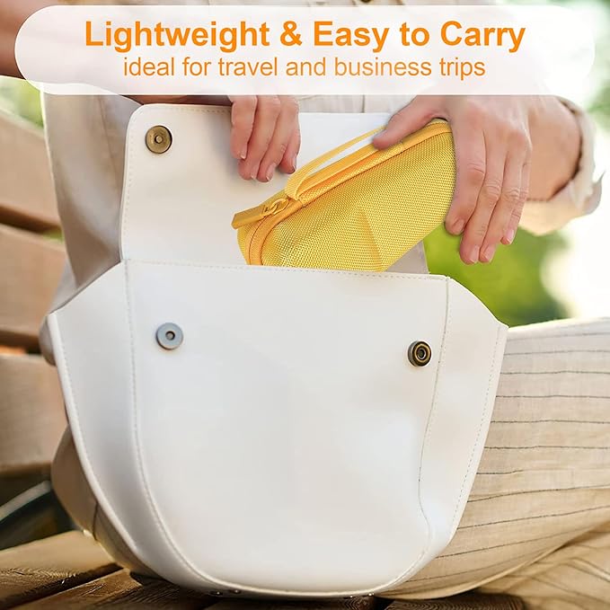 co2CREA Hard Carrying Case Compatible with NågraCoola CLIE 2 1 Sonic Facial Cleansing Brush (Yellow)