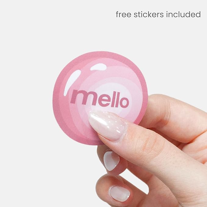 Mello Medium Hair Clip - Flexible Comfort Hair Claw for Women, Strong Hold for Thick & Thin Hair Styling, Durable Material, Matte Non-Slip Finish, Made in Korea, Patent Pending (Pink, Medium)