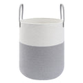JMvicyroam 60L Cotton Rope Laundry Basket Hamper, Grey
