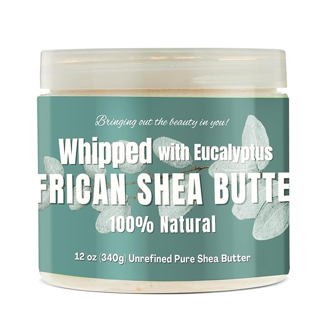 RA COSMETICS Whipped Shea Butter with Eucalyptus Oil, 12oz