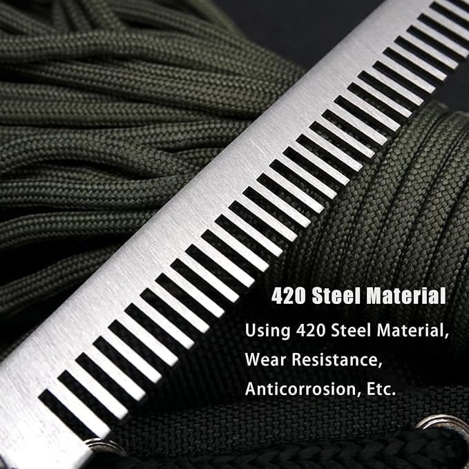 Folding Pocket Comb, Stainless Steel Beard Comb for Men, Switchblade Fine Tooth Mustache Combs Designed for Hair Salon Beauty Tool (Light Purple)