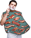 Magic Mushrooms Print Beard Bib Shaving Apron, Beard Hair Trimming Cape Gift For Dad