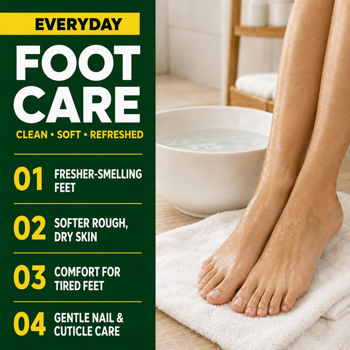 Tea Tree Oil Foot Soak for Foot Bath and Foot Soaking Tub, 16 oz