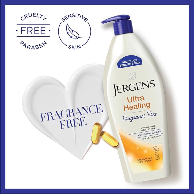 Jergens Ultra Healing Fragrance Free Lotion For Extremely Dry Skin, 21 oz