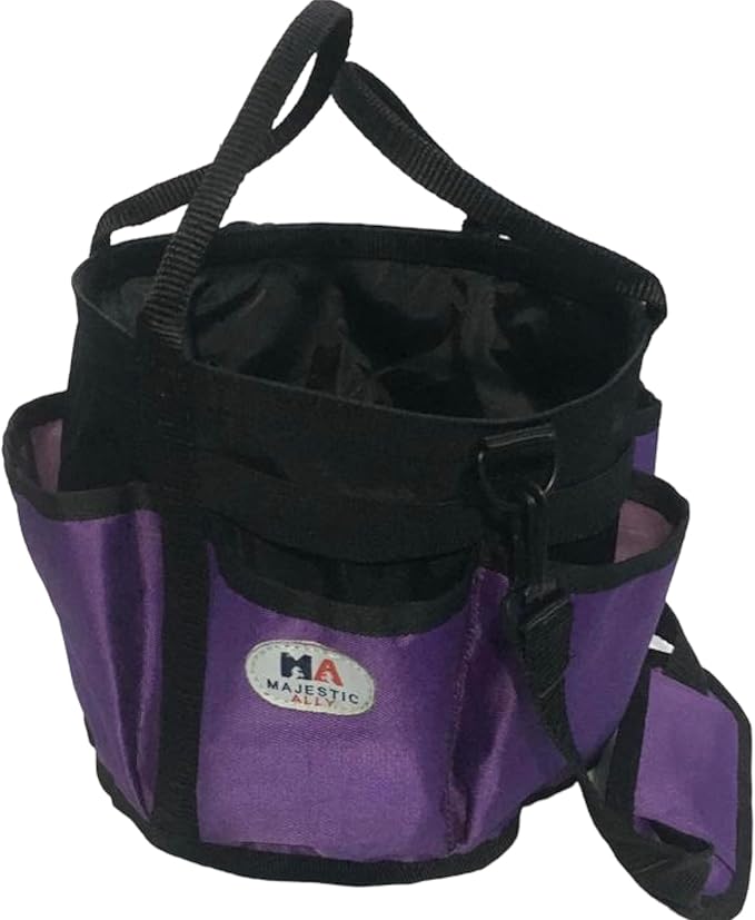 Majestic Ally horse Grooming Organizer Tote Bag (Purple)