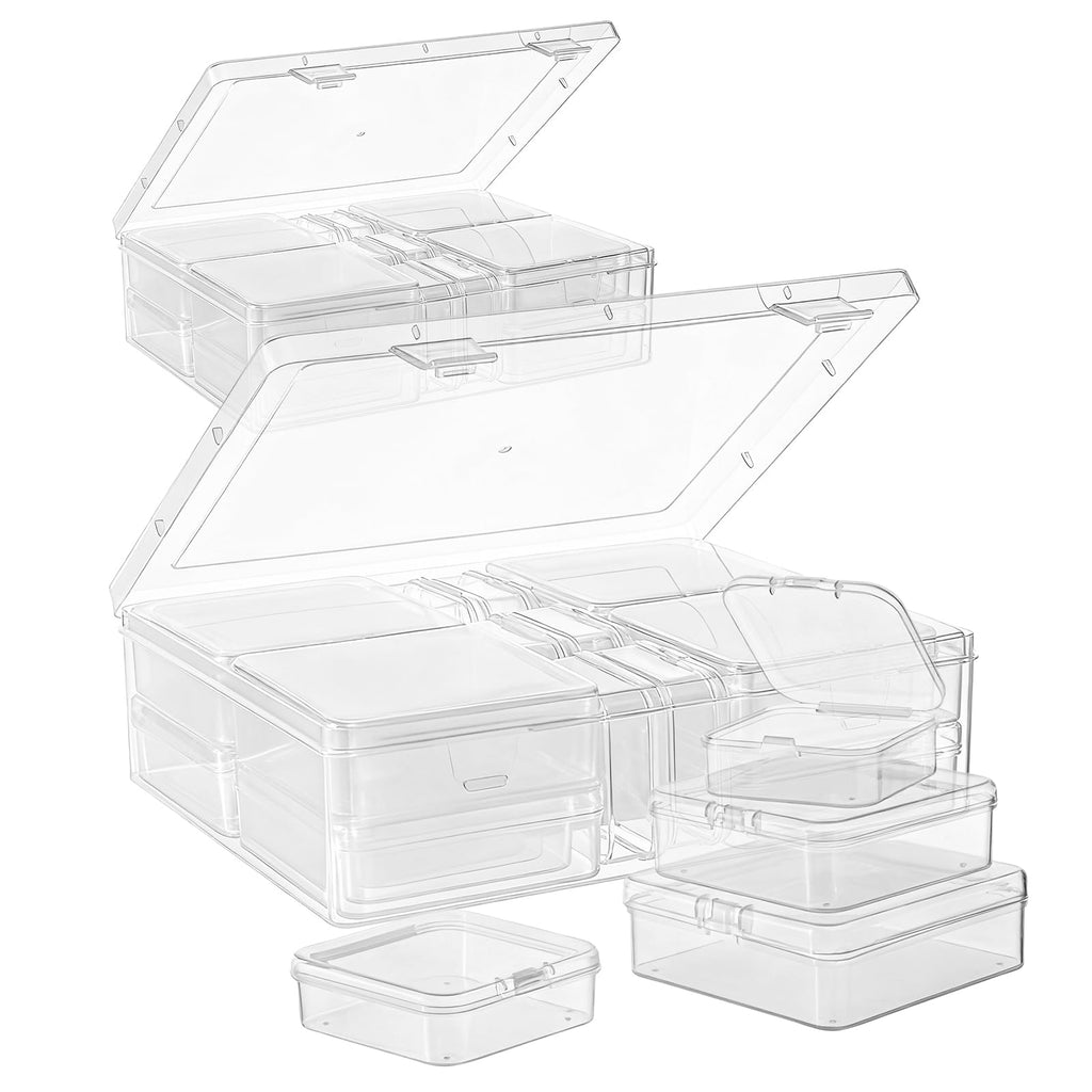 Goodma Small Bead Organizers, 78 Pieces Mixed Sizes Plastic Storage