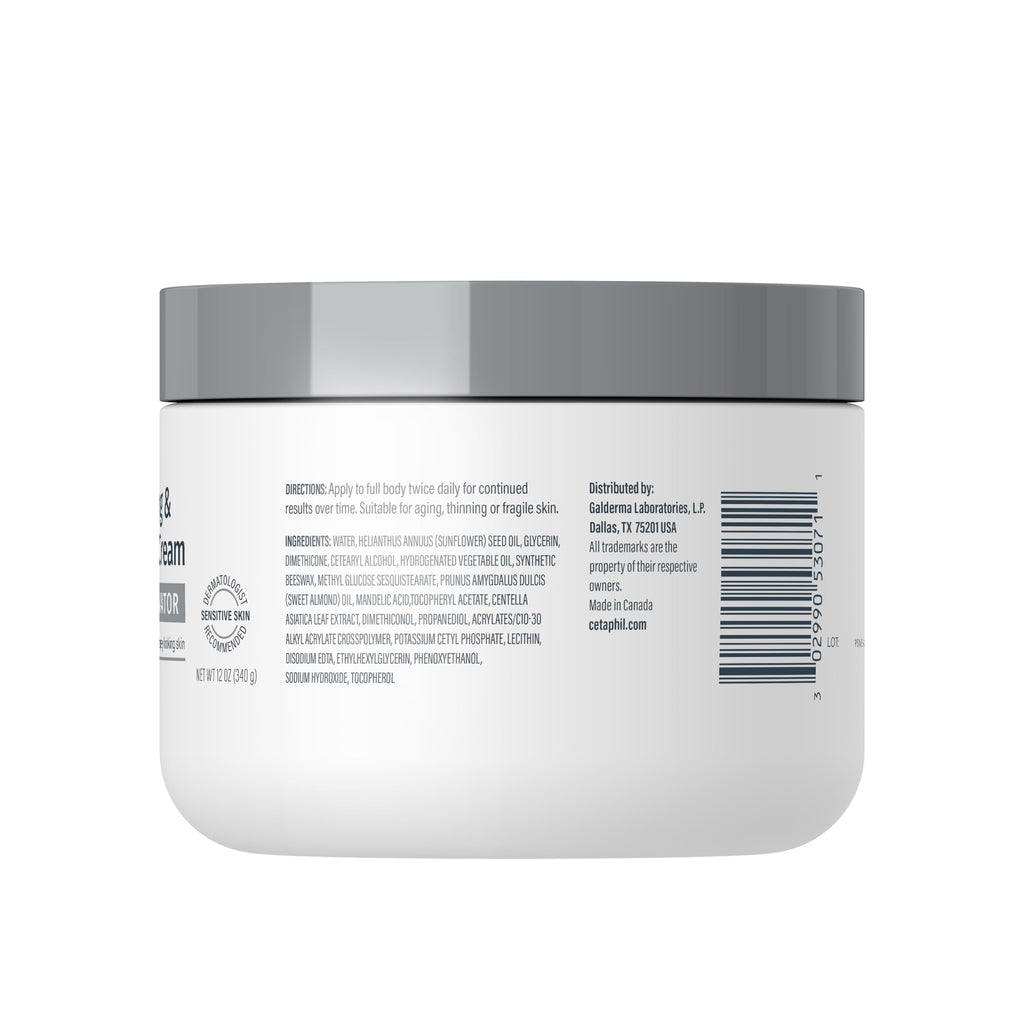 Cetaphil Skin Activator Firming Body Cream, AHA + CICA, 12 oz