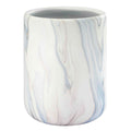 Avanti Linens - Wastebasket, Resin Accessories, Guest Bathroom Essentials (Waves Collection, Blue)