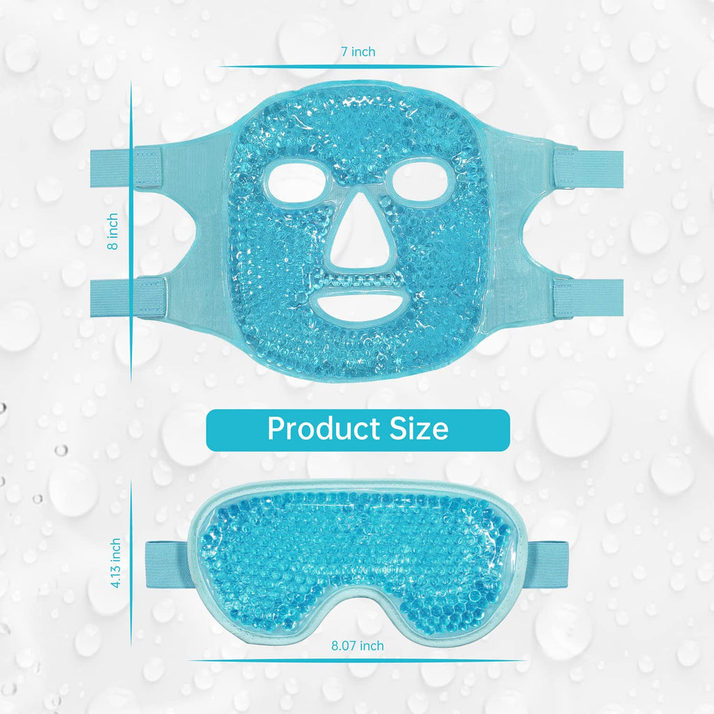 ZNÖCUETÖD Cooling Mask Ice Pack for Face Eye, Hot Cold Compress for Face