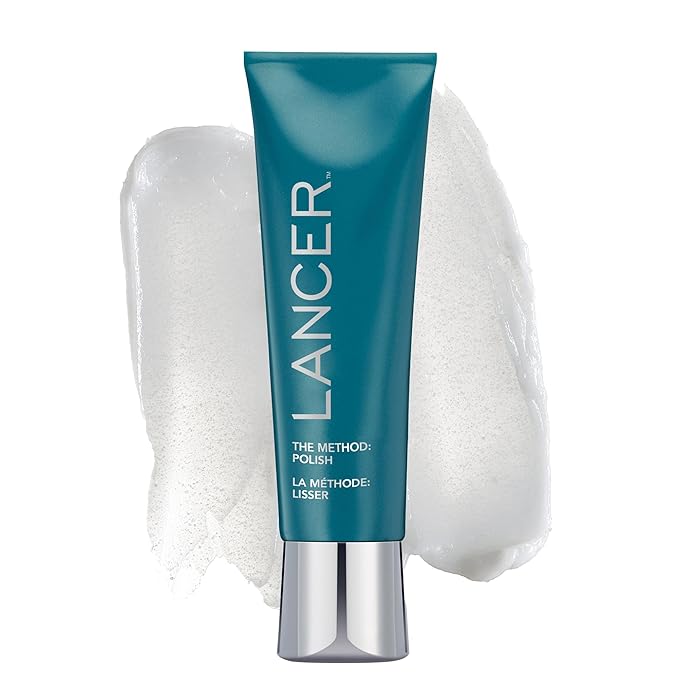 Lancer Skincare | The Method: Polish Facial Exfoliator | Face Scrub with Natural Minerals | Exfoliating Face Scrub for Normal Combination Skin | Daily Skin Polish | Dermatologist Developed | 4.2fl oz
