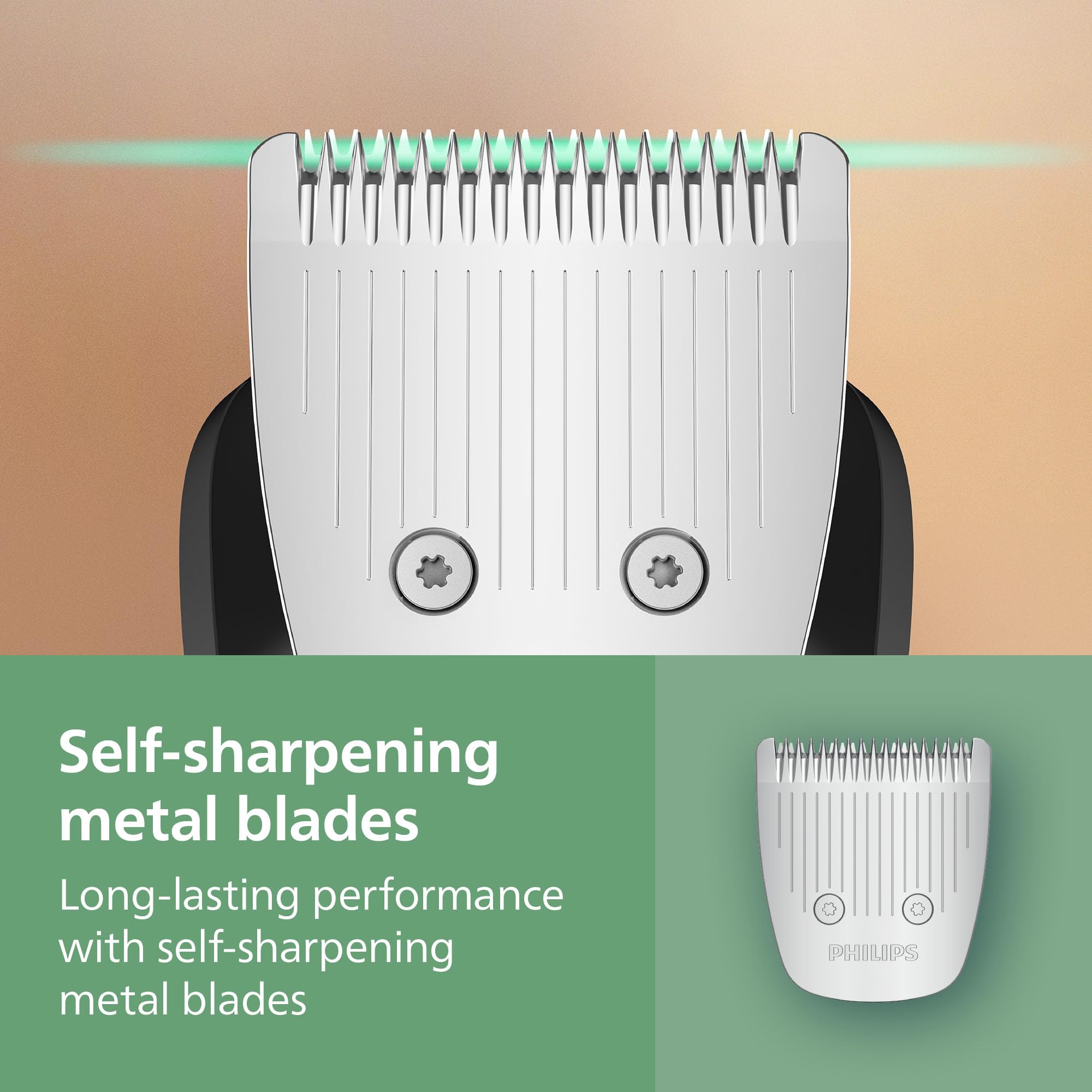 Norelco Philips All-in-One 7000 Series 22-Piece Trimmer - Electric Shaver and Clipper for Face, Beard, Head & Body, Self-Sharpening Full Metal Blades, 28 Length Settings (0.5-16 mm), MG7975/49