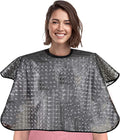 YELEGAI Waterproof unisex-adult Hair Dye Cape,Short Comb-Out Capes for Hair Stylist,Makeup Apron for Hair Color,Bleach,Shampoo and More