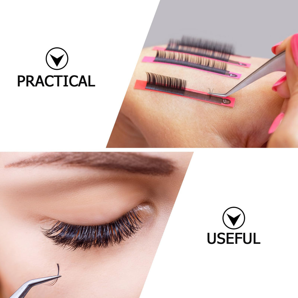 WOONEKY 6pcs Transparent False Eyelash Storage Box Compact Organizer for Packing and Travel Beauty Salons and Personal Use