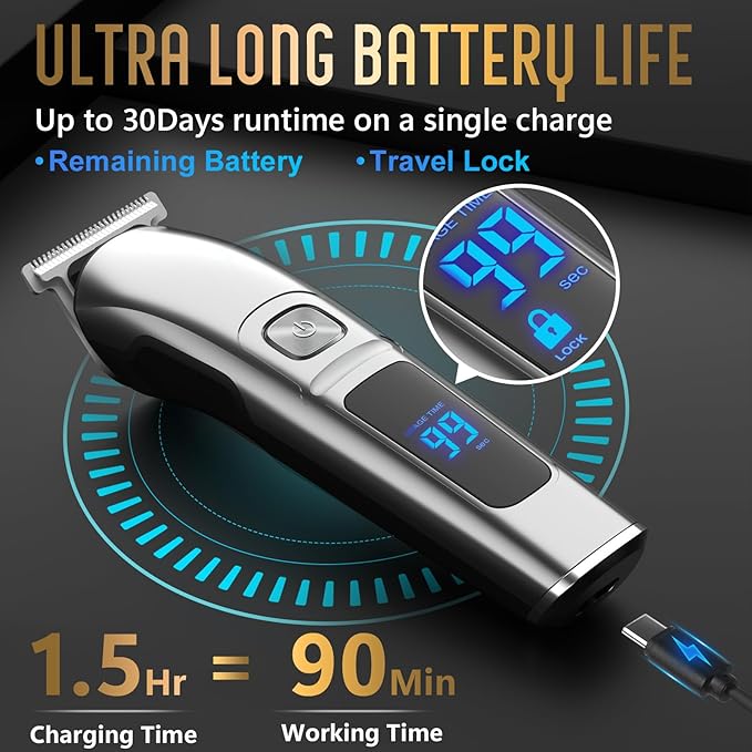 Ufree Beard Trimmer for Men, Waterproof Electric Razor, Grooming Kit