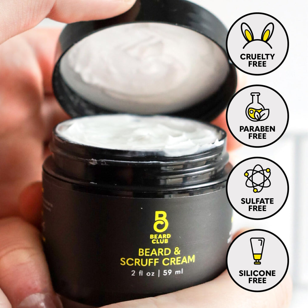 The Beard Club Biotin Beard Cream - Moisturizing and Hydrating Shea Butter for Healthier Facial Hair & Skin