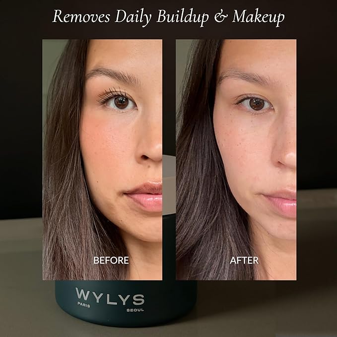 WYLYS Korean Green Cleansing Balm Makeup Remover All Natural K Beauty | Gentle Daily Face Cleansing Balm for Dry Skin | Jojoba, Babassu, Apricot, Green Tea Oil & More