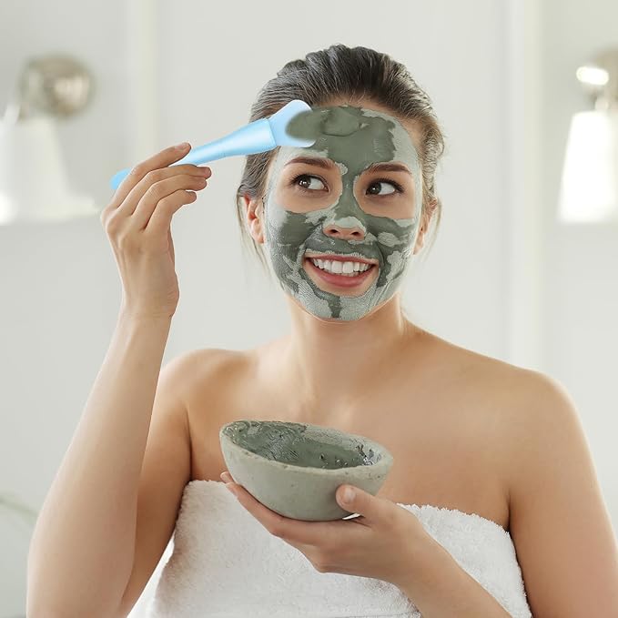 2 Pcs Silicone Face Mask Applicator, Double Head Skin Care Brush