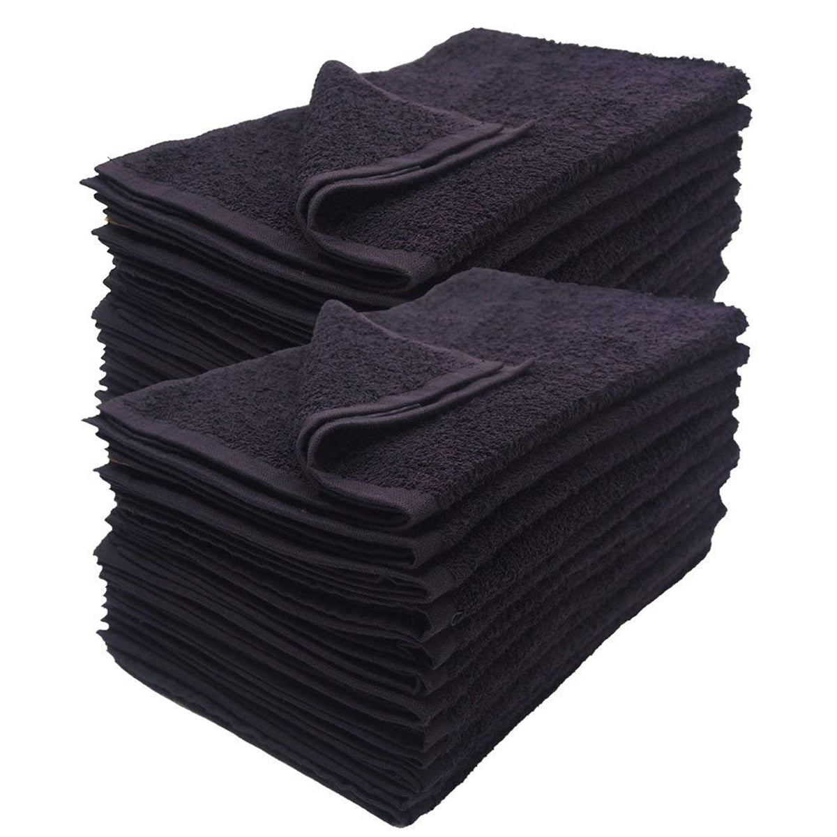 Simpli-Magic Cotton Hand Towels 16"x27" (12 Pack) – Soft Towels for Bathroom, Kitchen, Salon & Gym (Gray)
