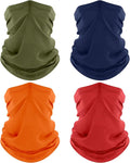 ROXUN Neck Gaiter, 4 Pack Summer Cooling Breathable Face Mask for Outdoors
