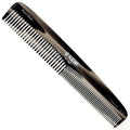 Kent 9T Black Graphite Fine Tooth and Wide Tooth Comb Detangler Hair Combs - Large Handmade and Saw-Cut Dressing Combs - Wet Hair Comb for Women and Durable Grooming for Men Made in England