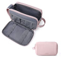 BAGSMART Toiletry Bag for Men, Travel Toiletry Organizer Dopp Kit Water-resistant Shaving Bag for Toiletries Accessories, Door Room Essentials,Pink-large