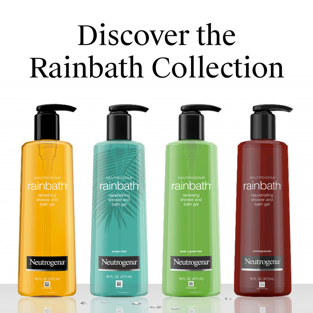 Neutrogena Rainbath Refreshing Shower Gel, Moisturizing Body Wash for Men and Women, Cleans, Softens, and Conditions Skin, Creamy Lather Ideal for Leg-Shaving, Spa-Like Experience, 32 fl oz