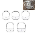 Sasha Square Goatee Beard Shaper Template for Men, Goatee & Beard Trimming Shaving Kit, Saves Time (Transparent)