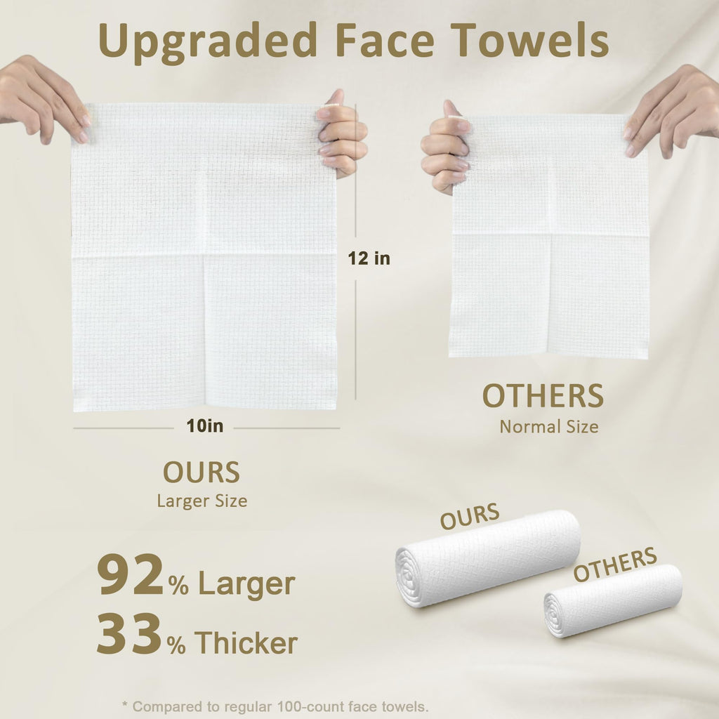 Ourmed Life Disposable Face Towels XL, Ultra Soft & Absorbent, 50 Count