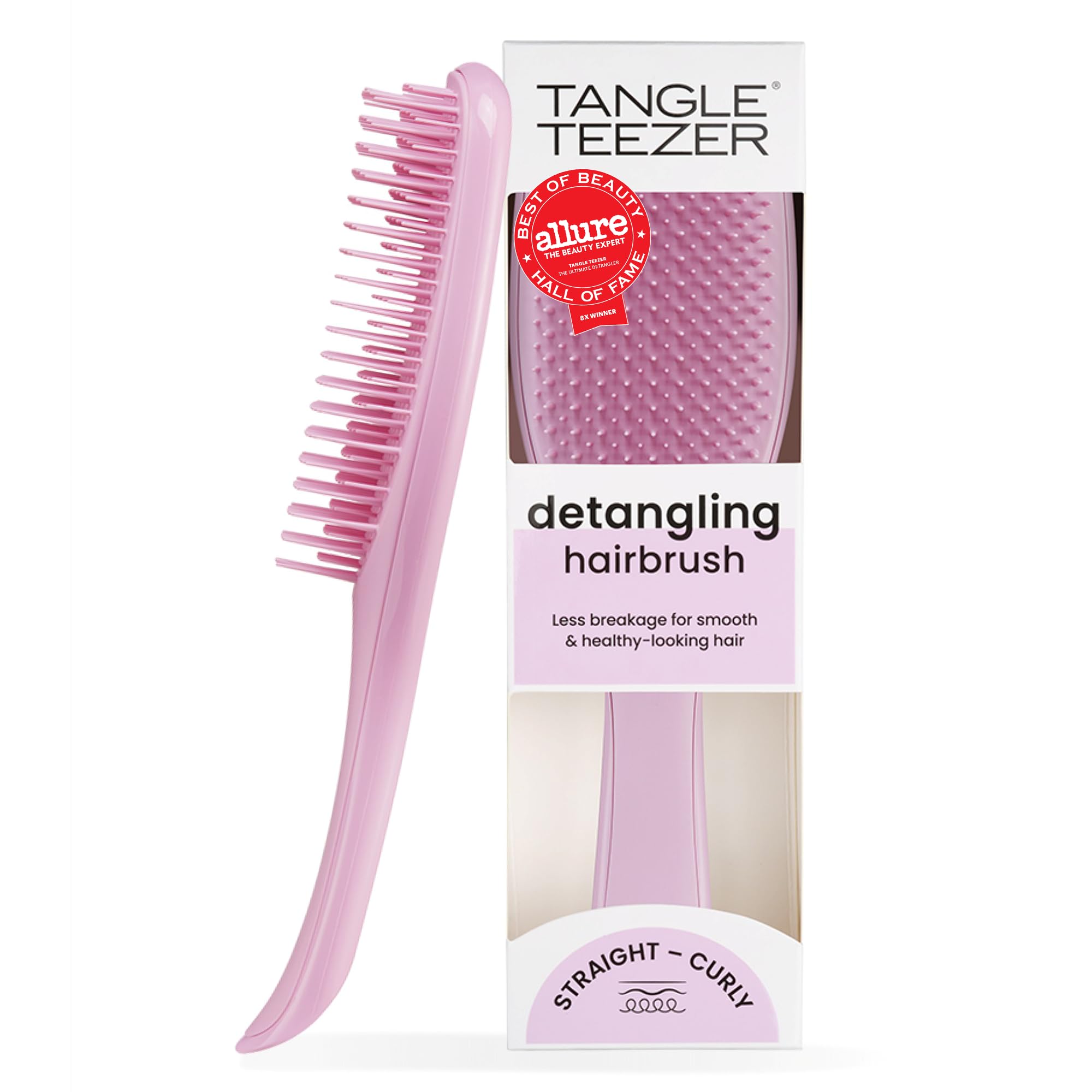 Tangle Teezer Ultimate Detangler Brush, Straight to Wavy, Rosebud
