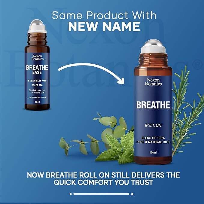 Breathe Essential Oil Roll-On 10 ml - Eucalyptus Essential Oil Roller