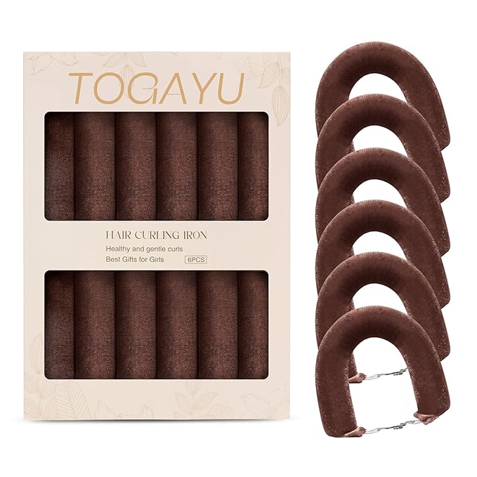 Togayu Heatless Curls Overnight Hair Care Set - Jumbo Velvet Hair Curlers