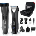 Beatslm Manscape Body & Beard Trimmer for Men, IPX7 Waterproof Groomer Kit
