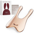 Lemove Stainless Steel Gua Sha Facial Tool - Massage Tool for for Face, Jawline Shaper, Reducing Double Chin, Whole Body Gua Sha Tool, Lymphatic Drainage Massager, Facial Skin Care - Gold