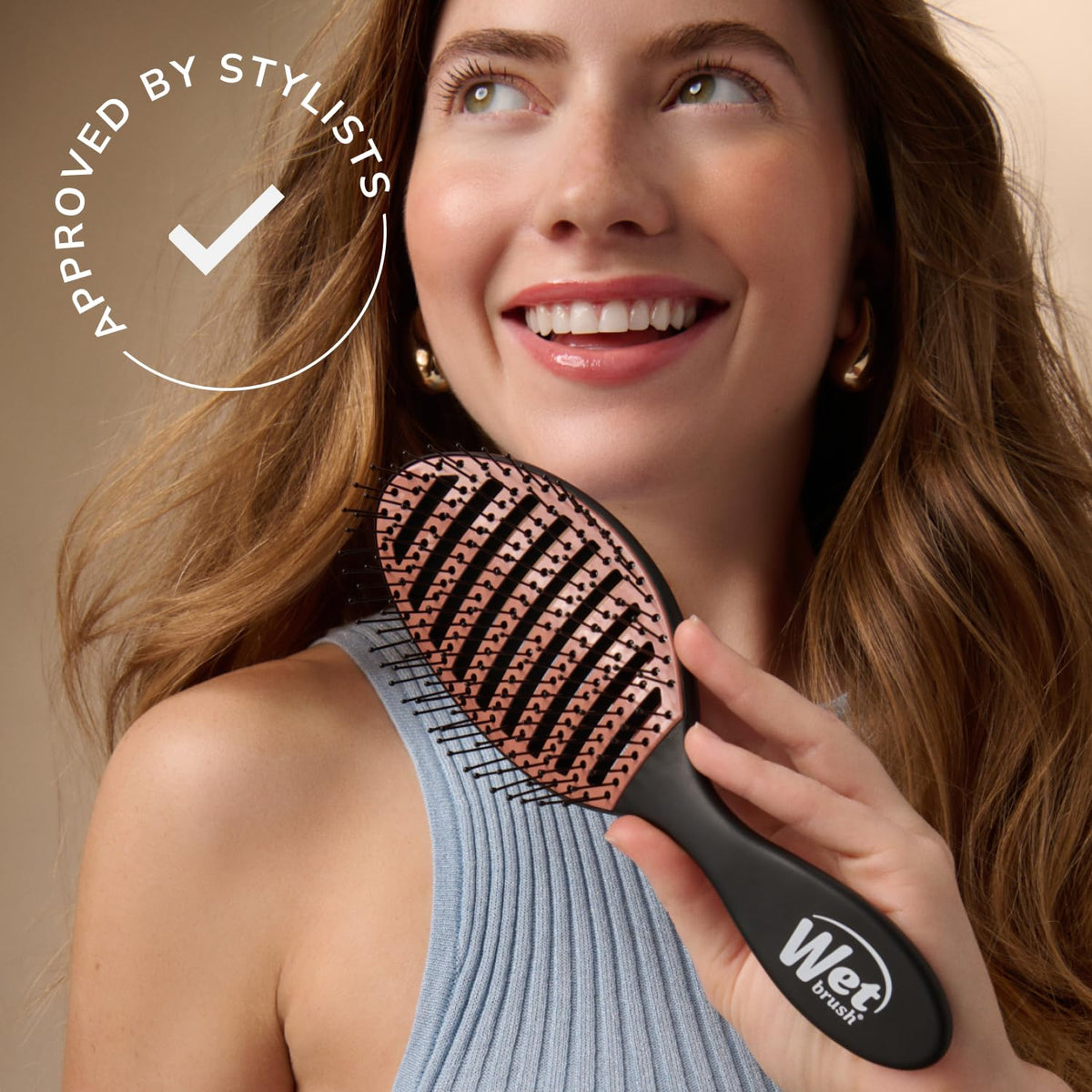 Wet Brush Ceramic Speed Dry Detangler, Black, Vented Blow-Dry Hair Brush