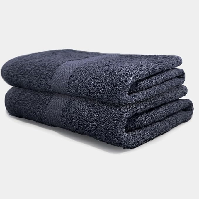 Spa Towels for Facials - Salon & Estheticians' Soft Hand & Facial Towels - 16 x 27 Inches, Pack of 12 (Charcoal Gray)
