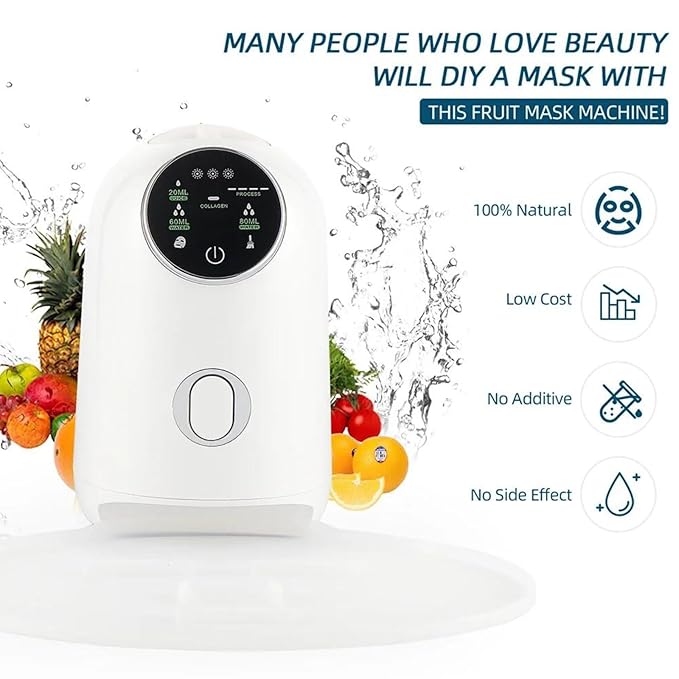 Hcircome Face Mask Maker Updated Facial Mask Machine with 32pcs Collagen Pills Make Face Masks Kit Home Automatic DIY Face Mask Maker, Facial Cream Maker Gifts for Women Girls
