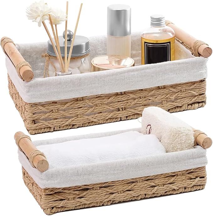 Storage Basket for Bathroom Organizer Baskets for Shelves Organizing