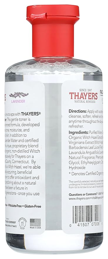 THAYERS Witch Hazel Lavndr Alcfre, Clear, 12 Fl Oz