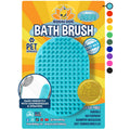 Bodhi Dog Shampoo Brush - Pet Grooming & Bath Supplies for Dogs and Cats - Bath Brush for Long & Short Hair - Premium Scrubber for Shower, Showerhead, Sprayer & Bathing (One Pack, Aqua)