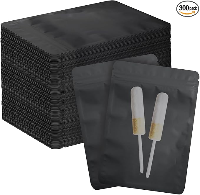 300-Pack Black Discreet Sanitary Disposal Bags - Waterproof and Leak-Proof.Opaque Feminine Hygiene Waste Bags for Tampons,Pads & Liners(Black)