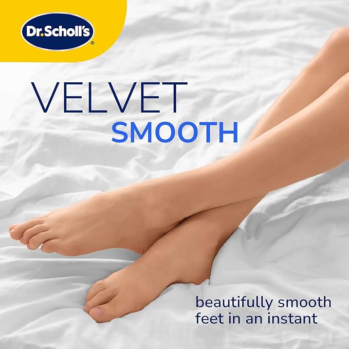 Dr. Scholl's Mixed Electric Foot File Roller Head Refills, 2 Count, with Diamond Crystals, Removes Hard & Dead Skin, Mixed Pack for Hard Skin, 1 Regular Coarse & 1 Ultra Coarse Refill