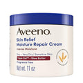 Aveeno Skin Relief Intense Moisture Repair Body Cream with Triple Oat & Shea Butter Formula, Moisturizing Cream Heals & Restores Very Dry Skin with Long-Lasting Moisture, Fragrance-Free, 11 Oz