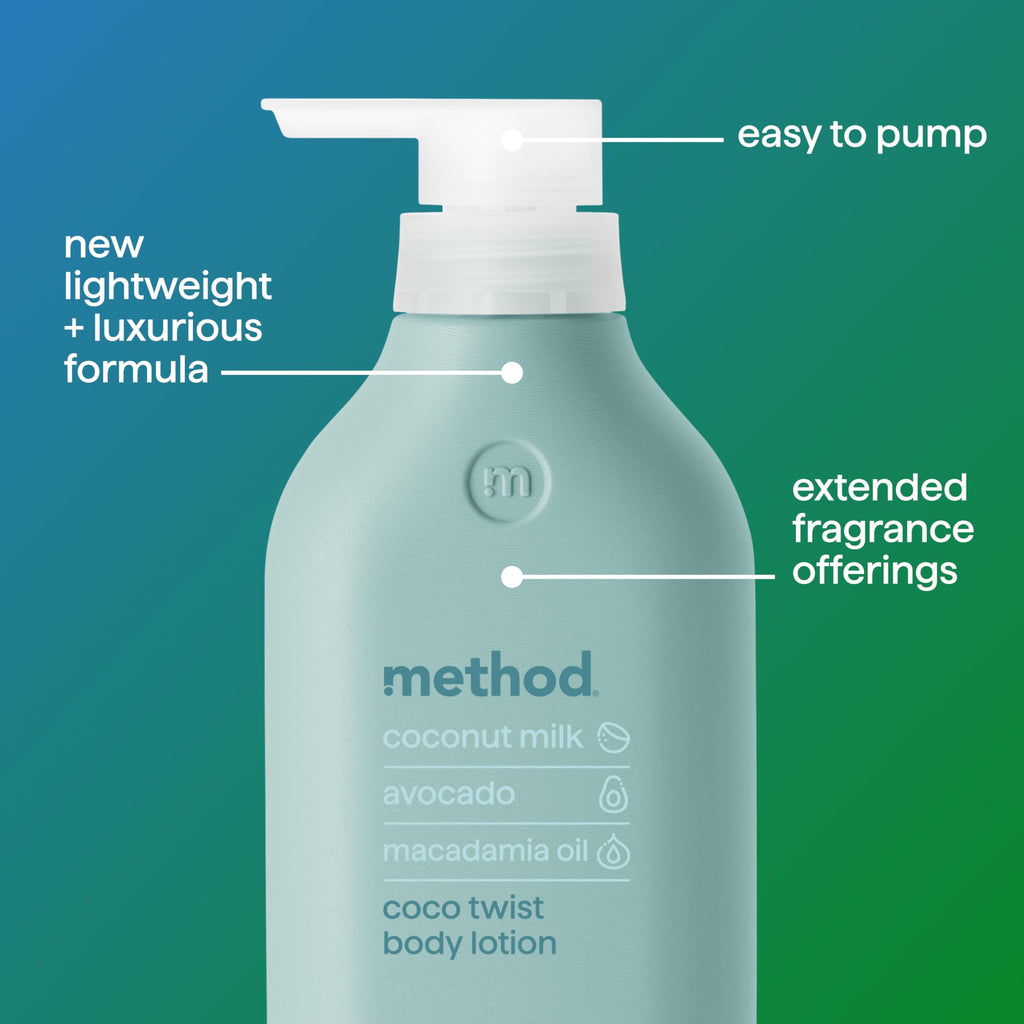 method Body Lotion, Coco Twist, 24hr Moisture, 14 fl oz