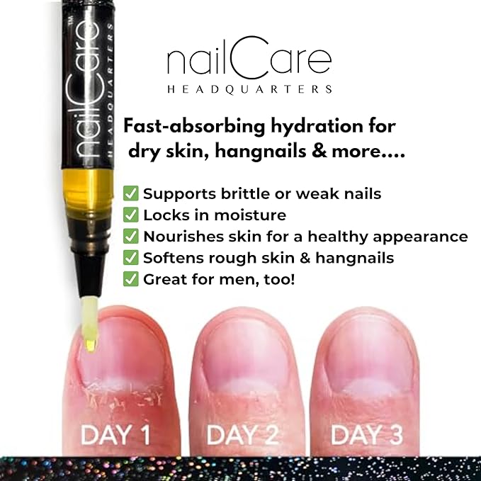 Bliss Kiss Simply Pure Cuticle Oil Pen, Natural | Fragrance Free Jojoba Nail Growth Oil for Softer Cuticles & Healthier-Looking Nails | Sensitive Skin | Nail Oil Pen for Women | Made in USA | 2ml