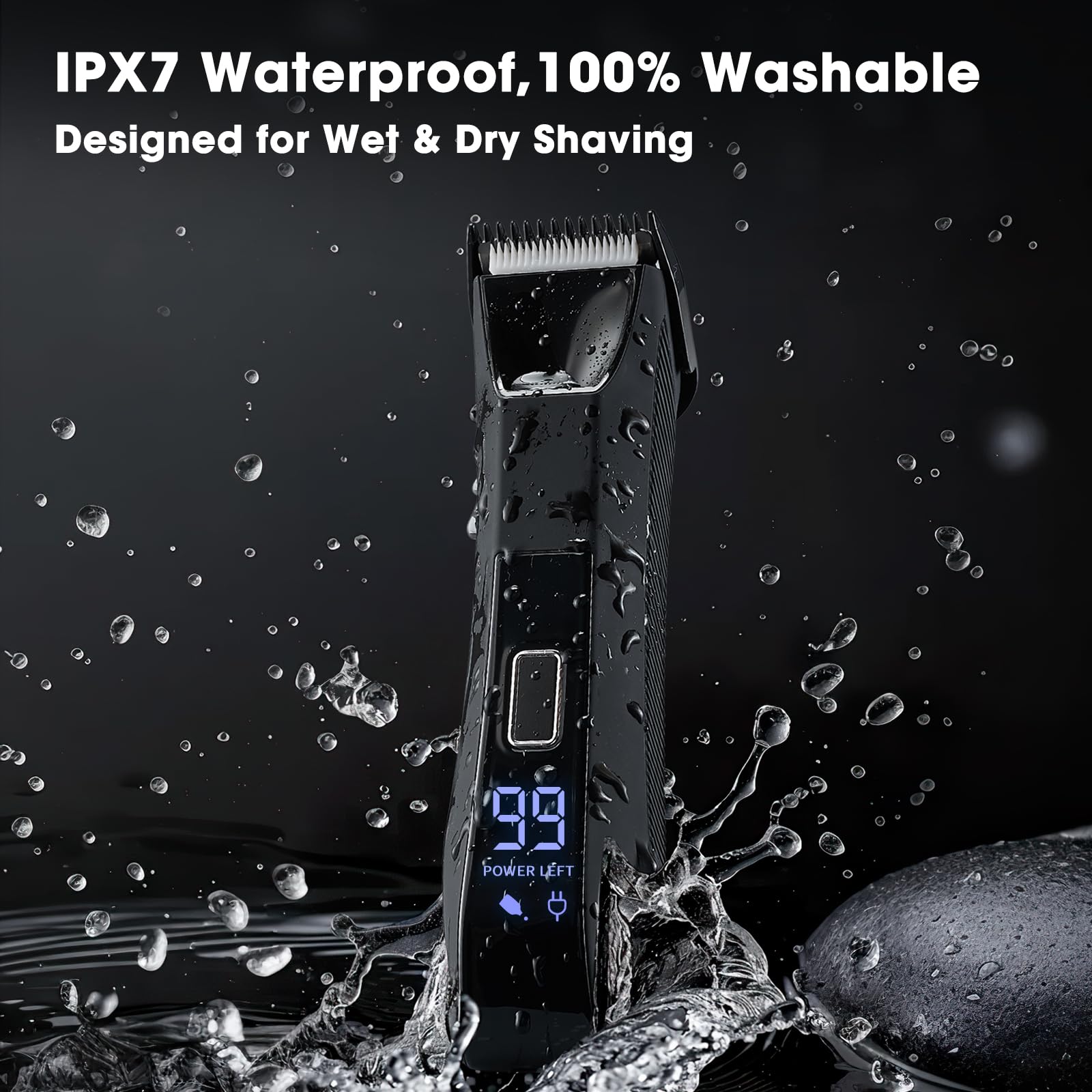 Zesuti Pubic Hair Trimmer for Men,Manscape Body,Groin,No Nick Ball Trimmer