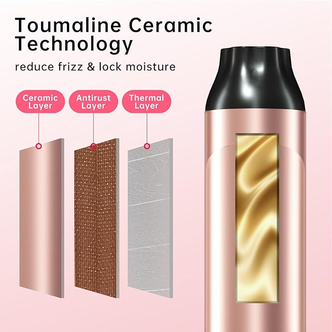 Hahahope Professional 2 Inch Curling Iron