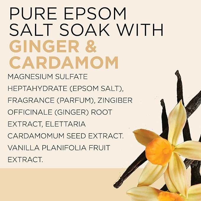 Dr Teal's Epsom Salt Magnesium Soak, Vanilla Comfort, 3 lbs