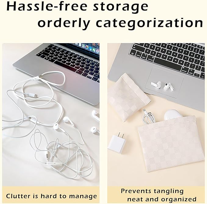 HIGH FIT Faux leather Pocket Cosmetic Bag for Purse,Coin Purse Lipstick Cosmetic Accessories Organizer, Travel Kit Storage Pouch,Waterproof Portable No Zipper Self-closing
