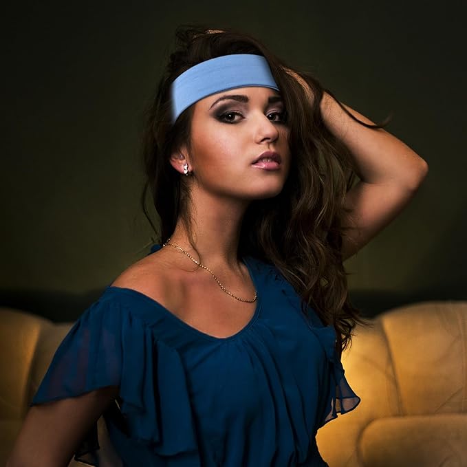 DiyJibb Headbands for Women, 7PCS Wide Cloth Hair Bands for Workout, Yoga, Skincare & Daily Wear, Soft & Stretchy