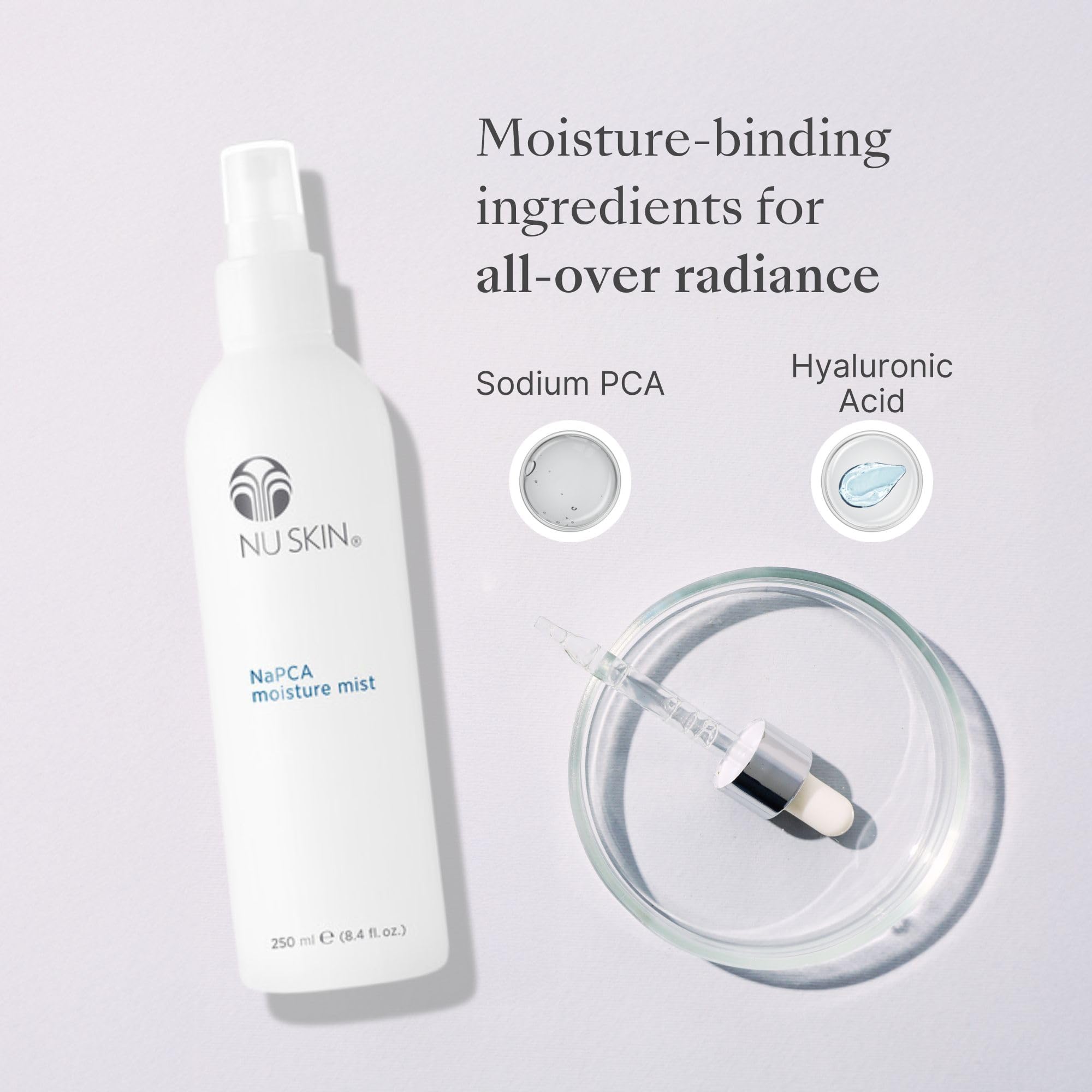 Nu Skin NaPCA Moisture Mist | Hydrating Spray | 8.4 Fl Oz | 1 Pack